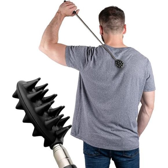 Extendable Cactus Back Scratcher, ABS Plastic, Relieves Itching on Back - Picture 1 of 6